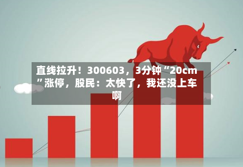 直线拉升！300603，3分钟“20cm	”涨停，股民：太快了	，我还没上车啊-第2张图片