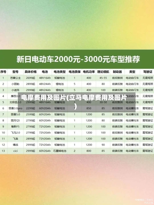 电摩费用及图片(立马电摩费用及图片)-第2张图片