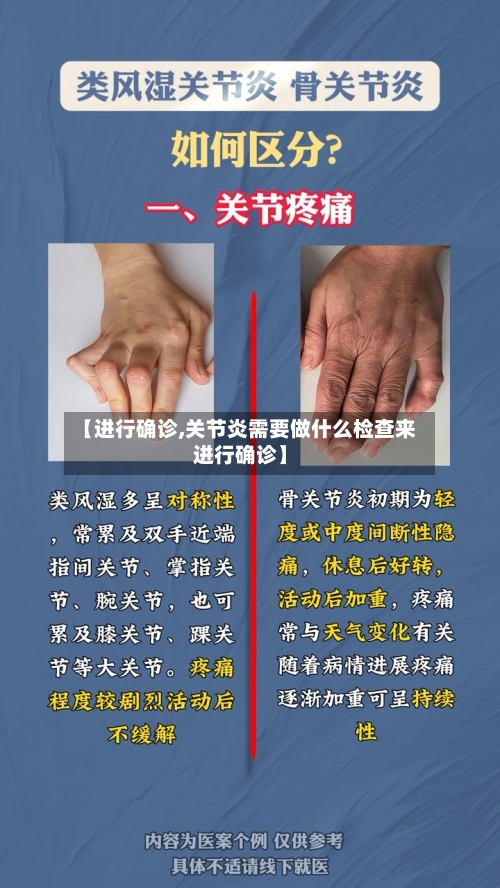 【进行确诊,关节炎需要做什么检查来进行确诊】-第2张图片