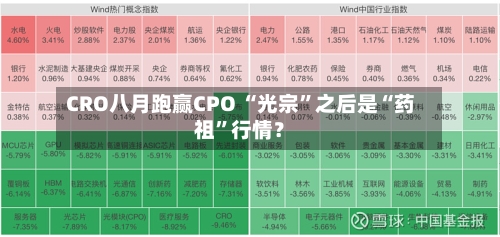 CRO八月跑赢CPO “光宗”之后是“药祖	”行情？-第2张图片